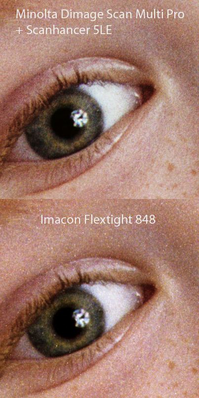 imacon vs minolta sample one